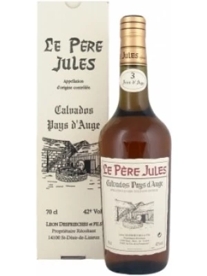 Кальвадос Le Pere Jules 3 Years Old, AOC Calvados Pays d'Auge, gift box 0.7 л