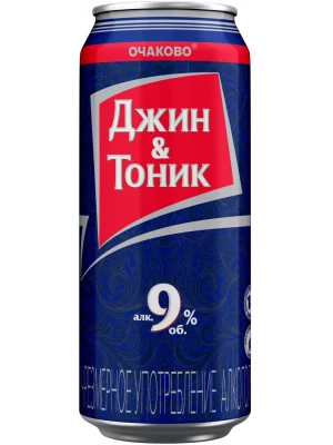 Коктейль Очаково, Джин & Тоник, в жестяной банке 0.5 л
