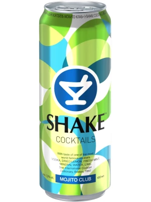 Коктейль Shake Mojito Club, in can 0.45 л