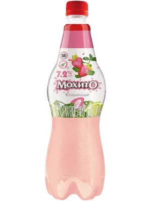 Коктейль Очаково, Мохито Клубничный, ПЭТ 0.9 л