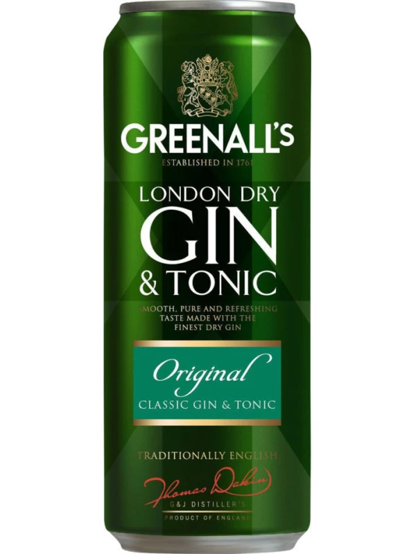 Greenall's Gin&Tonic Original, in can