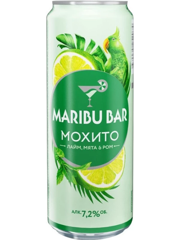 Maribu Bar Mojito Lime, Mint & Rum, in can