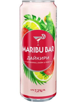 Коктейль Maribu Bar Daiquiri Strawberry, Lime & Rum, in can 0.45 л