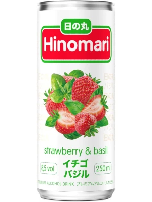 Коктейль Hinomari Strawberry & Basil, in can 0.25 л