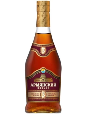 Коньяк Востан, Армянский коньяк 3-летний 0.5 л