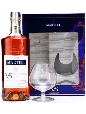 Коньяк Martell VS, gift box with 1 glass 0.7 л