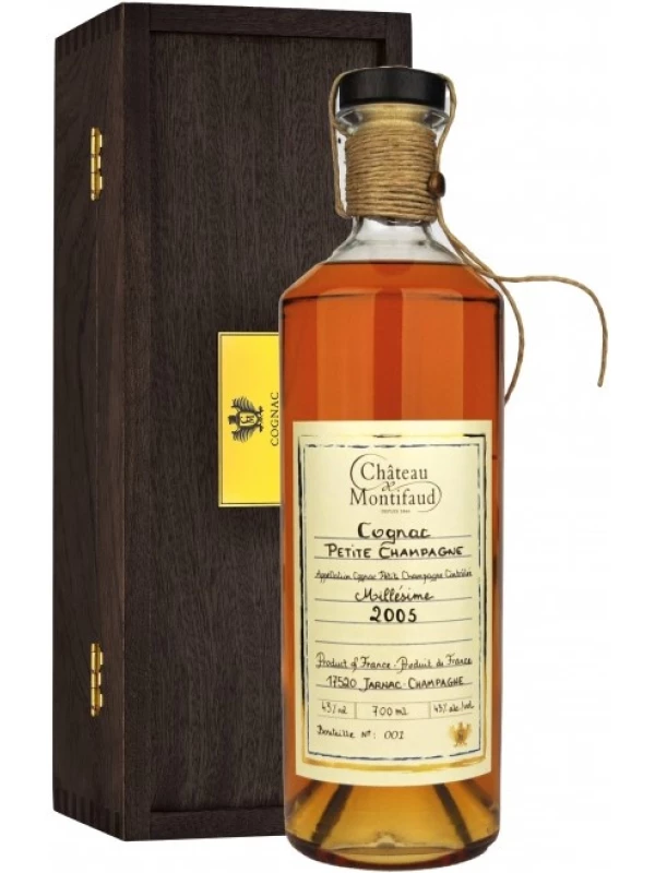 Chateau de Montifaud Millesime, Petite Champagne AOC, wooden box