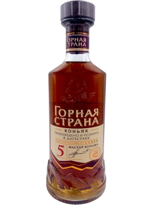 Коньяк Горная Страна 5-летний 0.5 л
