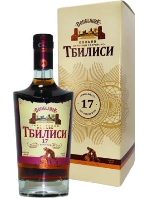 Коньяк Тбилиси 17 лет, в подарочной коробке 0.5 л