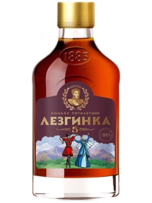 Коньяк Лезгинка Пятилетний 0.1 л