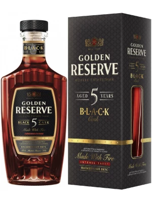 Коньяк Golden Reserve Black Cask 5 Years Old, gift box 0.5 л