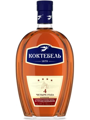 Коньяк Коктебель 4 Звезды 0.5 л