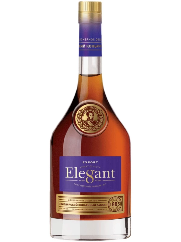 Kizlyar cognac distillery, Elegant, gift box