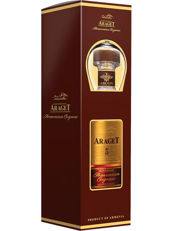 Araget 5 Years Old, gift box, with 1 glass