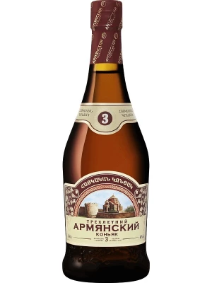 Коньяк Мердзаванский Коньячный Завод, Армянский коньяк 3-летний 0.44 л