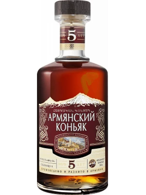 Коньяк Коньячный Завод, Армянский Коньяк 5-летний 0.5 л