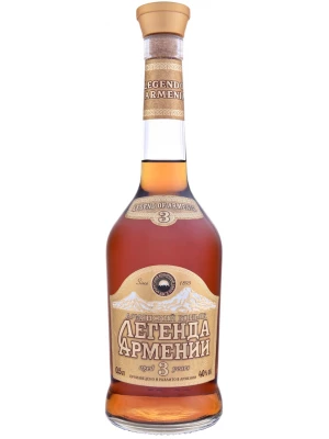 Коньяк Легенда Армении 3 звезды 0.5 л