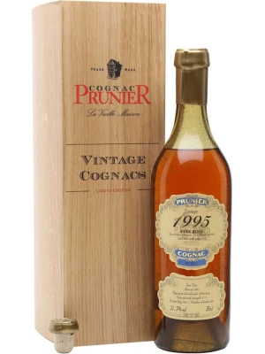 Коньяк Prunier Fins Bois AOC, wooden box 1995 0.7 л