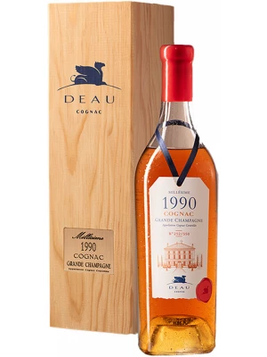 Коньяк Deau, Millesime Cognac Grande Champagne AOC, 1990, gift box 0.7 л