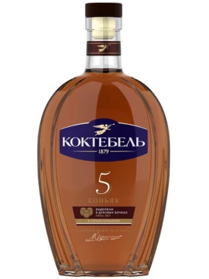 Коньяк Коктебель 5 Звезд 0.5 л
