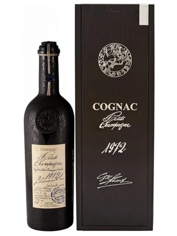 Lheraud Cognac Petite Champagne, wooden box