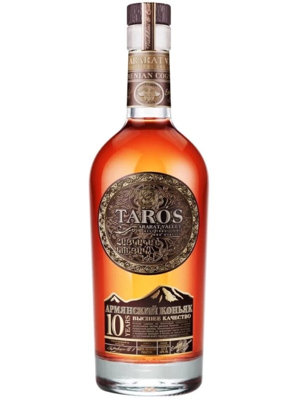 Arcon, Taros 10 Years Old, gift box with 2 glasses