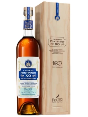 Коньяк Chateau de Fontpinot XO 100 Anniversaire, Cognac Grande Champagne AOC, wooden box 0.7 л