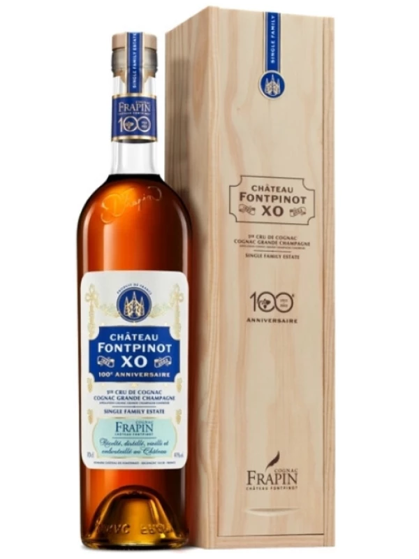 Chateau de Fontpinot XO 100 Anniversaire, Cognac Grande Champagne AOC, wooden box