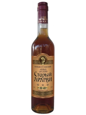 Коньяк Старый Арагви 3 звезды 0.5 л