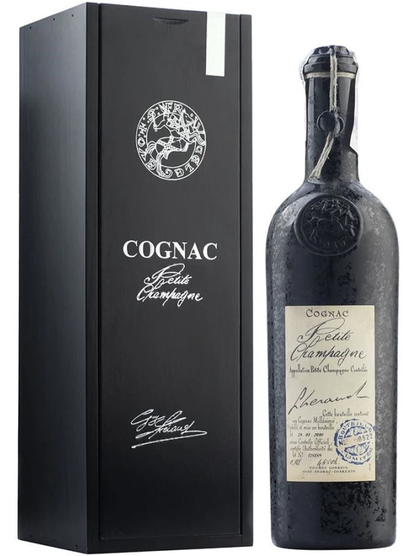 Lheraud Cognac Petite Champagne, wooden box