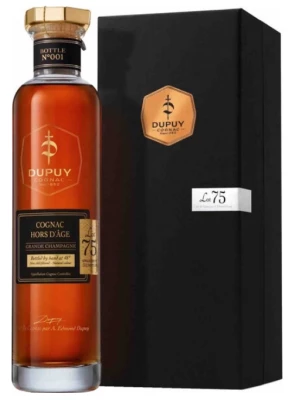 Коньяк Dupuy Lot 75 Hors d'Age, Grande Champagne AOC, gift box 0.7 л