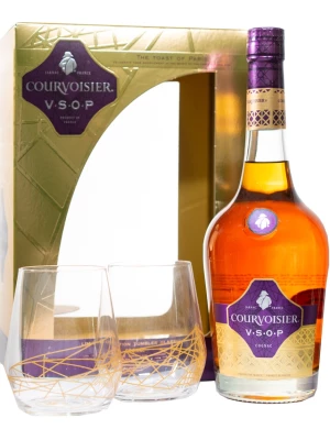 Коньяк Courvoisier VSOP, gift box with 2 glasses 0.7 л