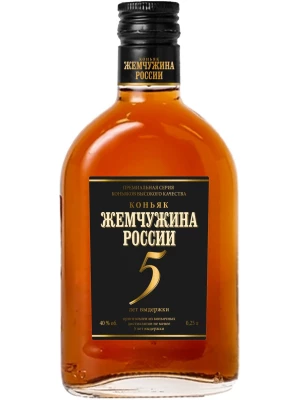 Коньяк Жемчужина России 5-летний 0.25 л