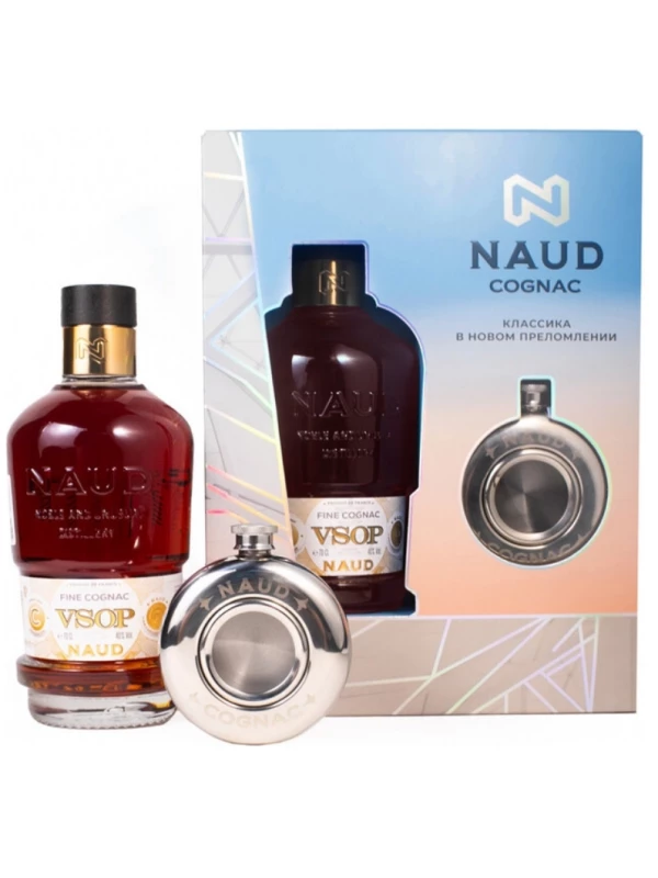 Naud VSOP, gift box with flask