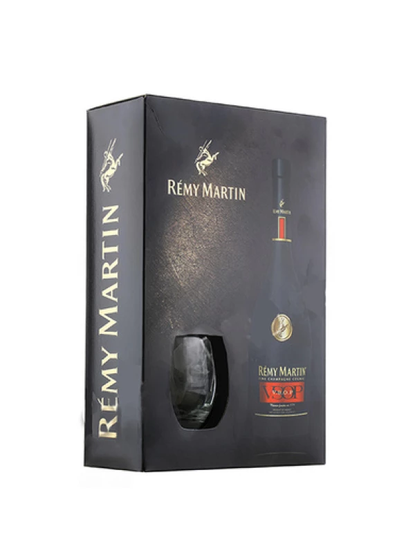 Remy Martin VSOP, with box and glasses