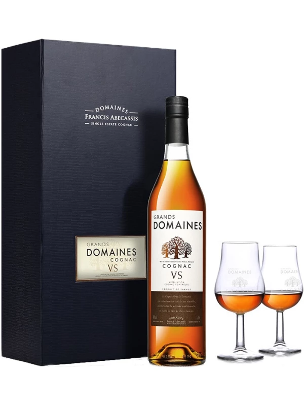 Grands Domaines VS, gift box with 2 glasses