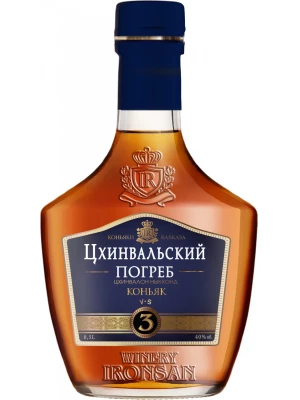 Коньяк Цхинвальский Погреб 3-летний 0.5 л
