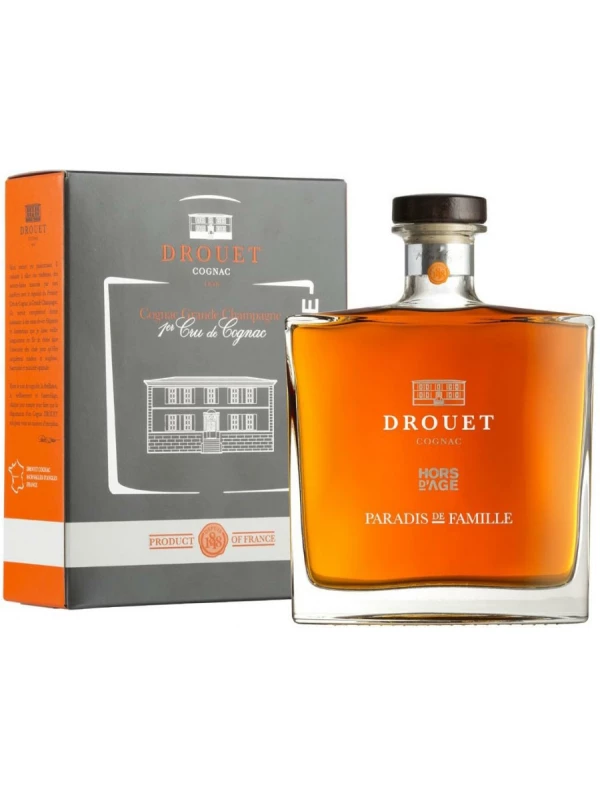 Drouet, Paradis de Famille Hors d'Age, Cognac Grande Champagne AOC, gift box
