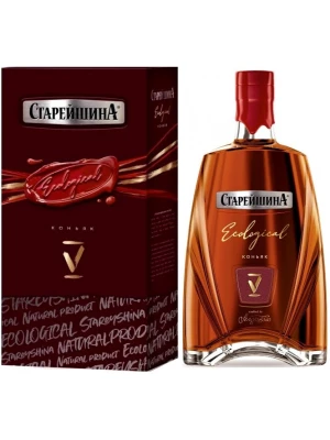 Коньяк Старейшина Пятилетний, в подарочной коробке 0.5 л