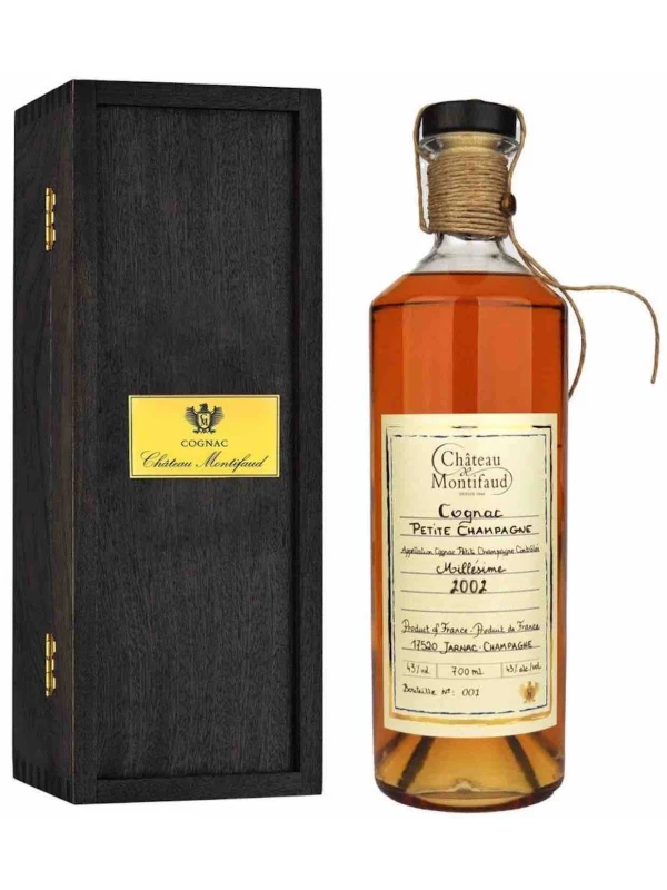 Chateau de Montifaud Millesime, Fine Petite Champagne AOC, wooden box