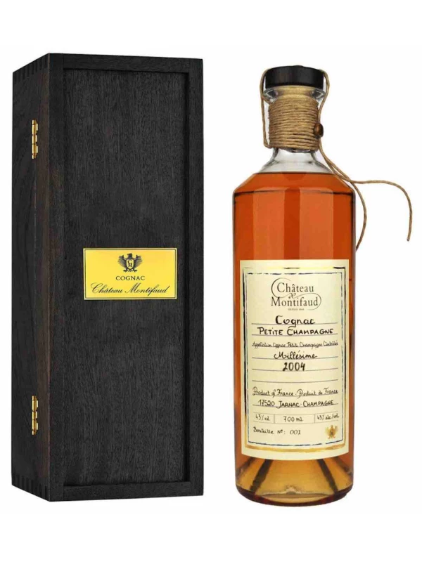 Chateau de Montifaud Millesime, Fine Petite Champagne AOC, wooden box
