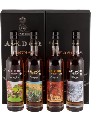 Коньяк A.E. Dor, Set of 4 bottles, 4 Season's, in gift box 0.2 л