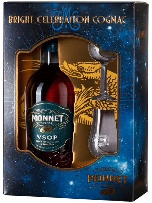 Коньяк Monnet VSOP, gift set with 2 glasses 0.7 л