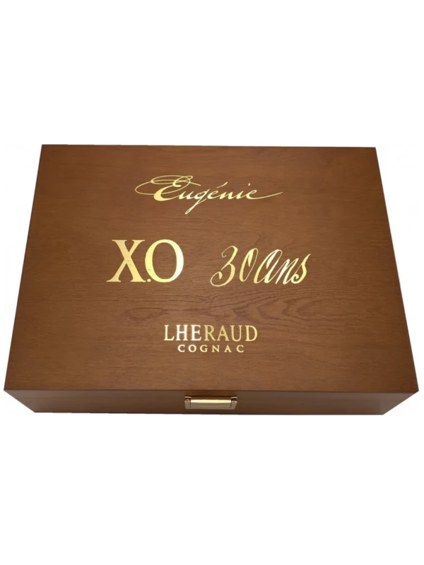 Lheraud, Eugenie XO, wooden box with 2 glasses 