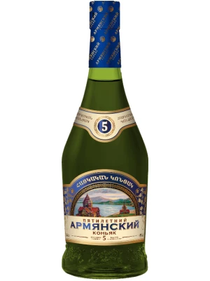 Коньяк Коньячный Завод, Армянский коньяк 5-летний 0.44 л