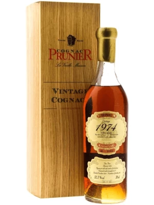 Коньяк Prunier Fins Bois AOC, wooden box 1974 0.7 л