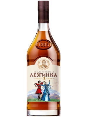 Коньяк Лезгинка Трехлетний 0.5 л