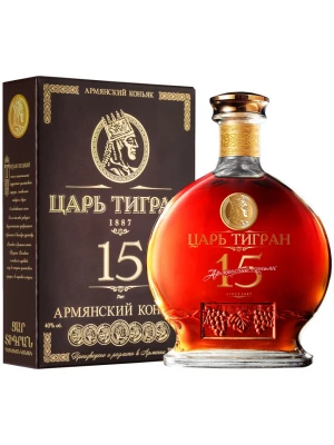 Коньяк Царь Тигран 15-летний, в подарочной коробке 0.7 л