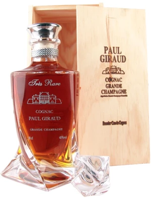 Коньяк Paul Giraud Tres Rare Grande Champagne Premier Cru, in decanter with wooden box 0.7 л