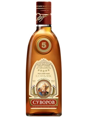 Коньяк Суворов 5-летний 0.25 л